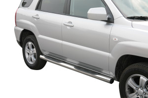 Side Bars | geschikt voor Kia | Sportage 08-10 5d suv. | RVS rvs zilver Grand Pedana