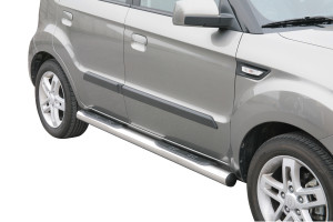Side Bars | Kia | Soul 09-12 5d hat. / Soul 12-13 5d hat. | RVS rvs zilver Grand Pedana