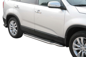 Side Bars | geschikt voor Kia | Sorento 09-12 5d suv. | RVS rvs zilver Pedana