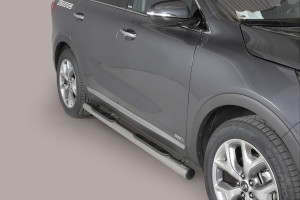 Side Bars | geschikt voor Kia | Sorento 15- 5d suv. | RVS rvs zilver Grand Pedana