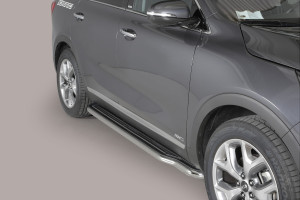 Side Bars | geschikt voor Kia | Sorento 15- 5d suv. | RVS rvs zilver Pedana