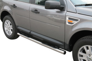 Side Bars | Land Rover | Freelander 07-12 5d suv. / Freelander 12-14 5d suv. | RVS rvs zilver Grand Pedana