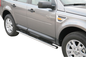 Side Bars | Land Rover | Freelander 07-12 5d suv. / Freelander 12-14 5d suv. | RVS rvs zilver Oval Grand Pedana
