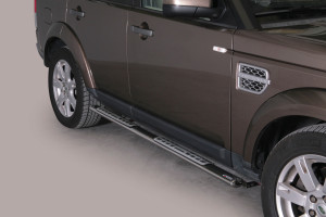 Side Bars | Land Rover | Discovery 13-16 5d suv. | RVS rvs zilver Design Side Protection