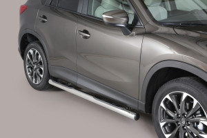 Side Bars | geschikt voor Mazda | CX-5 15-17 5d suv. | RVS rvs zilver Grand Pedana