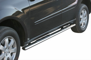 Side Bars | geschikt voor Mercedes-Benz | M-klasse 05-08 5d suv. W164 / M-klasse 08-11 5d suv. W164 | RVS rvs zilver Oval Grand Pedana