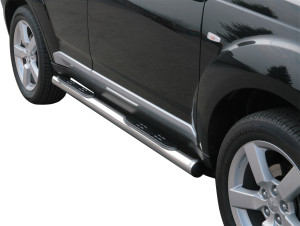 Side Bars | geschikt voor Mitsubishi | Outlander 07-10 5d suv. | rvs zilver Grand Pedana RVS