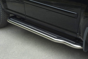 Side Bars | geschikt voor Nissan | X-Trail 01-03 5d suv. / X-Trail 03-07 5d suv. | rvs zilver Pedana RVS