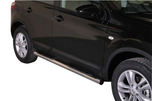 Side Bars | geschikt voor Nissan | Qashqai 10-14 5d suv. | rvs zilver Grand Pedana RVS