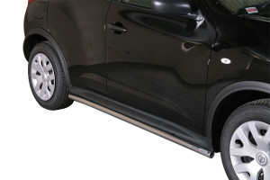 Side Bars | geschikt voor Nissan | Juke 10-14 5d suv. / Juke 14- 5d suv. | rvs zilver Side Protections RVS