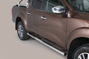 Side Bars | geschikt voor Nissan | Navara 16- 4d pic. | rvs zilver Grand Pedana RVS