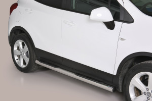 Side Bars | Opel | Mokka 12-16 5d suv. / Mokka X 16- 5d suv. | rvs zilver Grand Pedana RVS