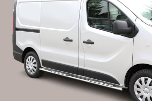 Side Bars | Opel | Vivaro Combi 14-18 4d bus. | SWB | rvs zilver Design Side Protection RVS