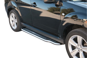 Side Bars | geschikt voor Peugeot | 4007 07-11 5d suv. | rvs zilver Pedana RVS