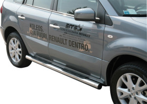 Side Bars | Renault | Koleos 08-10 5d suv. | rvs zilver Grand Pedana RVS