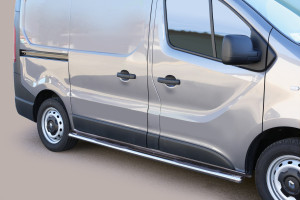 Side Bars | Renault | Trafic 14-19 4d bes. / Trafic 19- 4d bes. | L1 | rvs zilver Oval Grand Pedana RVS