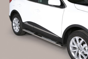 Side Bars | Renault | Kadjar 15- 5d mpv. | rvs zilver Design Side Protection RVS