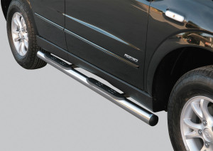 Side Bars Misutonida geschikt voor Ssangyong Actyon 06-09 5d suv | Roestvrij staal | Glanzend | RVS