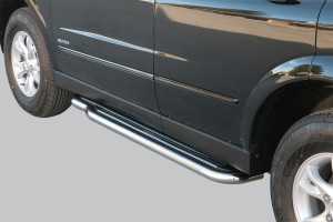 Side Bars Misutonida geschikt voor Ssangyong Actyon 06-09 5d suv | Roestvrij staal | Glanzend | RVS