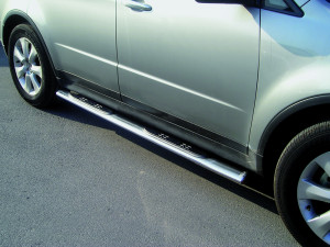 Side Bars | geschikt voor Subaru | Tribeca 06-08 5d suv. | rvs zilver Oval Grand Pedana RVS