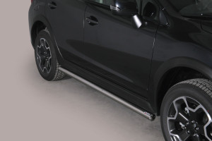 Side Bars | geschikt voor Subaru | XV 12-17 5d suv. | rvs zilver Side Protection RVS