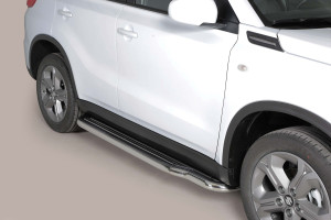 Side Bars | geschikt voor Suzuki | Vitara 15-18 5d suv. | rvs zilver Pedana RVS