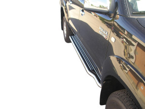 Side Bars | geschikt voor Toyota | Hilux D.C. 06-12 4d pic. / Hilux D.C. 12-16 4d pic. | rvs zilver Pedana RVS