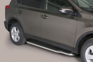 Side Bars | geschikt voor Toyota | RAV4 13-16 5d suv. / RAV4 16-18 5d suv. | rvs zilver Pedana RVS