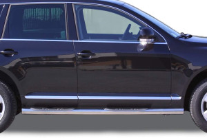 Side Bars | geschikt voor Volkswagen | Touareg 02-07 5d suv. / Touareg 07-10 5d suv. | rvs zilver Grand Pedana RVS