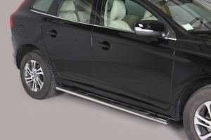 Side Bars | geschikt voor Volvo | XC60 08-13 5d suv. / XC60 13-17 5d suv. | rvs zilver Oval Grand Pedana RVS