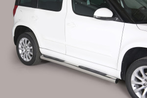 Side Bars | geschikt voor Skoda | Yeti 09-14 5d suv. / Yeti 14- 5d suv. / Yeti Outdoor 14- 5d suv. | rvs zilver Grand Pedana RVS