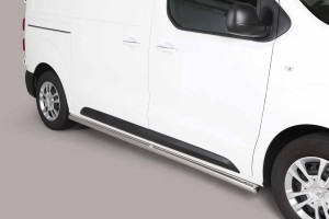 Side Bars Misutonida geschikt voor Citroen Jumpy Combi 17- 4d bus / Jumpy SpaceTourer 17- 4d pbus | Zwart | Mat | RVS