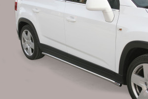 Side Bars | geschikt voor Chevrolet | Orlando 11-14 5d mpv. | RVS rvs zilver Side Protection