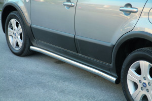 Side Bars | Fiat | Sedici 07-09 5d suv. / Sedici 09-12 5d suv. / Sedici 12-13 5d suv. | RVS zwart Oval Side Protection