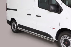 Side Bars | Fiat | Talento Combi 16- 4d bus. | RVS rvs zilver Design Side Protection SWB