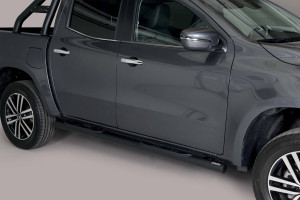 Side Bars | geschikt voor Mercedes-Benz | X-klasse 18- 4d pic. | RVS zwart Grand Pedana