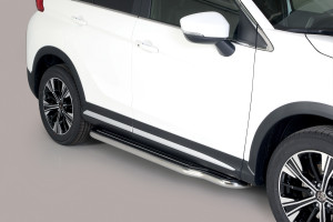 Side Bars | geschikt voor Mitsubishi | Eclipse Cross 17- 5d suv. | RVS rvs zilver Pedana