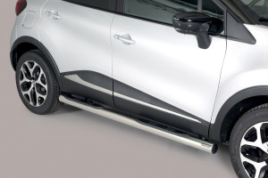 Side Bars | Renault | Captur 13-17 5d suv. / Captur 17- 5d suv. | rvs zilver Grand Pedana RVS