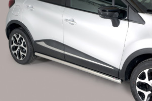 Side Bars | Renault | Captur 13-17 5d suv. / Captur 17- 5d suv. | rvs zilver Side Protection RVS