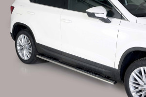 Side Bars | geschikt voor Seat | Ateca 16- 5d suv. | RVS rvs zilver Oval Grand Pedana