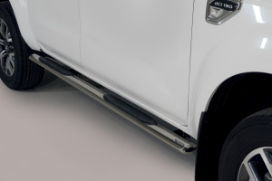 Side Bars | Renault | Alaskan 18- 4d pic. | RVS rvs zilver Oval Grand Pedana D.C.