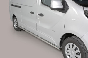 Side Bars | Fiat | Talento Combi 16- 4d bus. | RVS rvs zilver Side Protection LWB