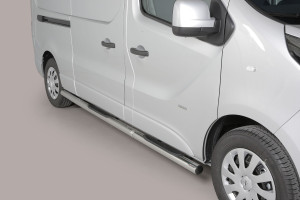 Side Bars | Fiat | Talento Combi 16- 4d bus. | RVS zwart Side Protection LWB