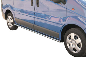 Side Bars | Opel | Vivaro Combi 11-14 4d bus. | rvs zilver Oval Side Protection RVS