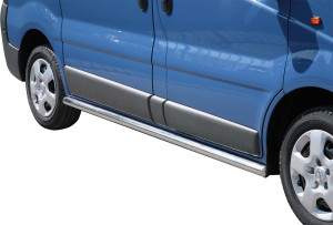 Side Bars | Opel | Vivaro Combi 11-14 4d bus. | zwart Side Protection RVS
