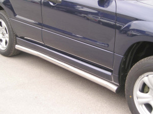 Side Bars | geschikt voor Subaru | Forester 05-08 5d suv. | rvs zilver Side Protection RVS
