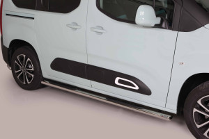 Side Bars Misutonida geschikt voor Citroen Berlingo 19-22 5d mpv | Roestvrij staal | Glanzend | RVS