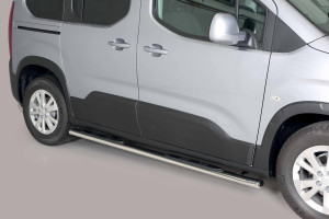 Side Bars | geschikt voor Peugeot | Rifter 18- 5d mpv. | MWB | zwart Side Protection RVS