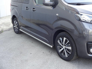 Side Bars | geschikt voor Toyota | Proace 16- 2d bes. | SWB | rvs zilver Side Protection RVS