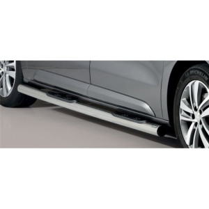 Side Bars | Toyota | Proace 16- 2d bes. / Proace Verso 16- 4d bus. | MWB | RVS Oval Grand Pedana rvs zilver